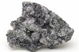Purple Fluorite Crystals on Sparkling Quartz - China #94932-1